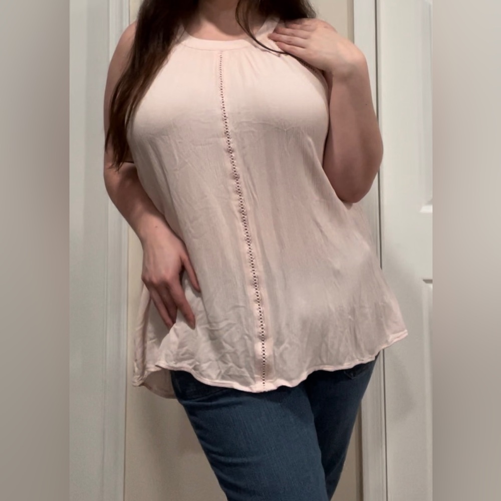 Torrid Gauze Lace Trim Goddess Tank (NWOT)